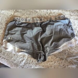 Under Armour Gray Athletic Shorts Plus Size